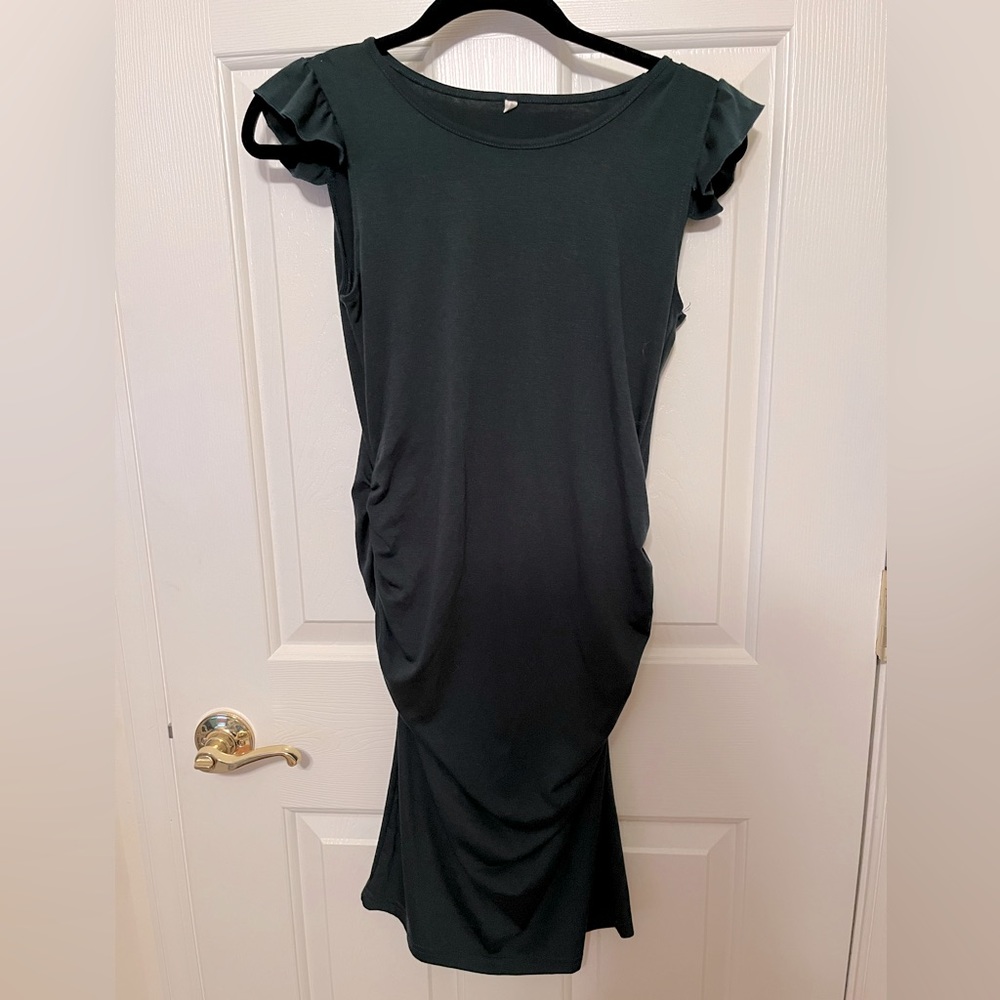 Flutter Sleeve Maternity Dress